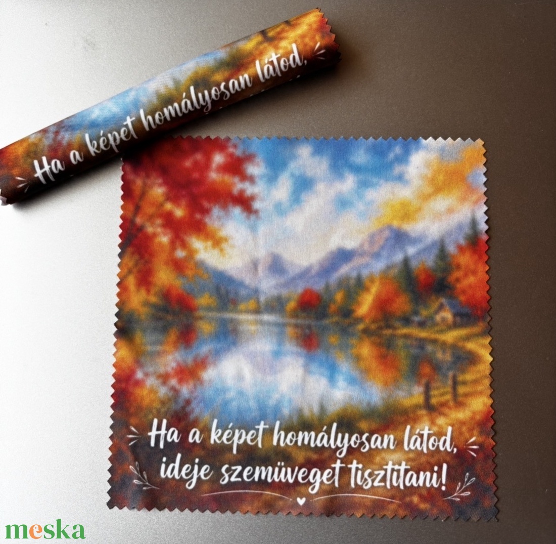 Szemüveg törlő, tisztító kendő saját grafikával - táska & tok - pénztárca & más tok - szemüvegtok - Meska.hu
