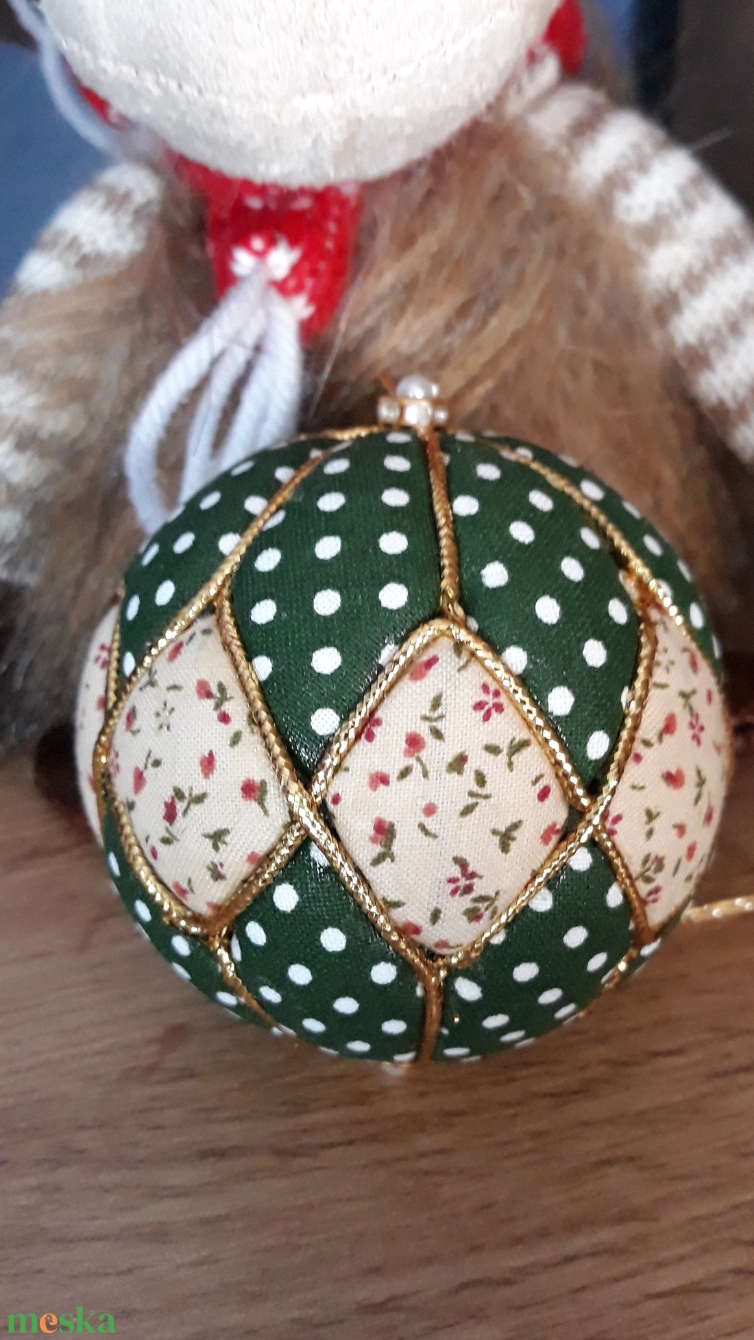 Egyedi barokk stílusú patchwork karácsonyi gömbdísz - karácsony - karácsonyi lakásdekoráció - karácsonyfadíszek - Meska.hu Egyedi barokk stílusú patchwork karácsonyi gömbdísz - karácsony - karácsonyi lakásdekoráció - karácsonyfadíszek - Meska.hu