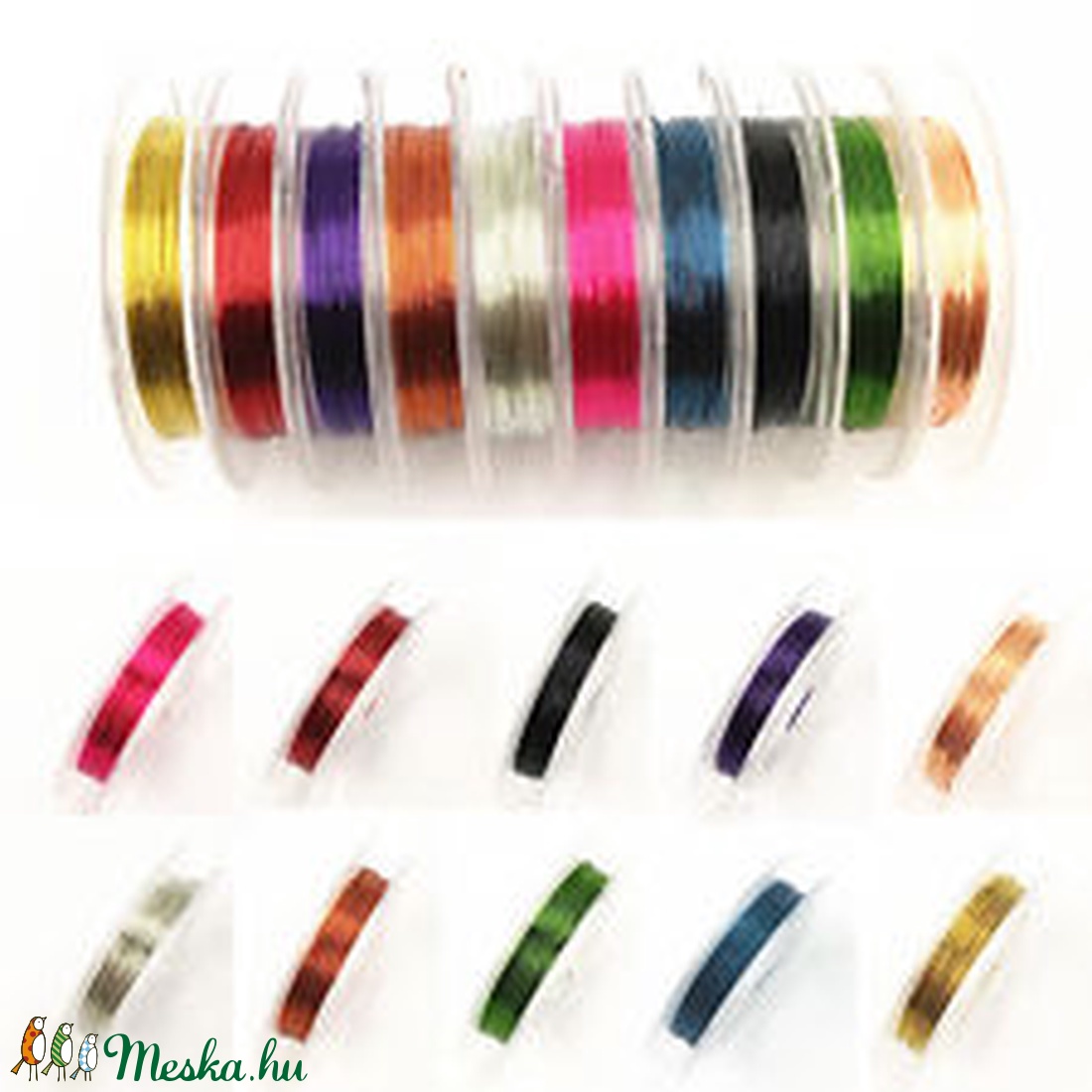 Szines drót 0.6mm - kellékek & szerszámok - gyöngyfűzés kellékek - drót - Meska.hu Szines drót 0.6mm - kellékek & szerszámok - gyöngyfűzés kellékek - drót - Meska.hu