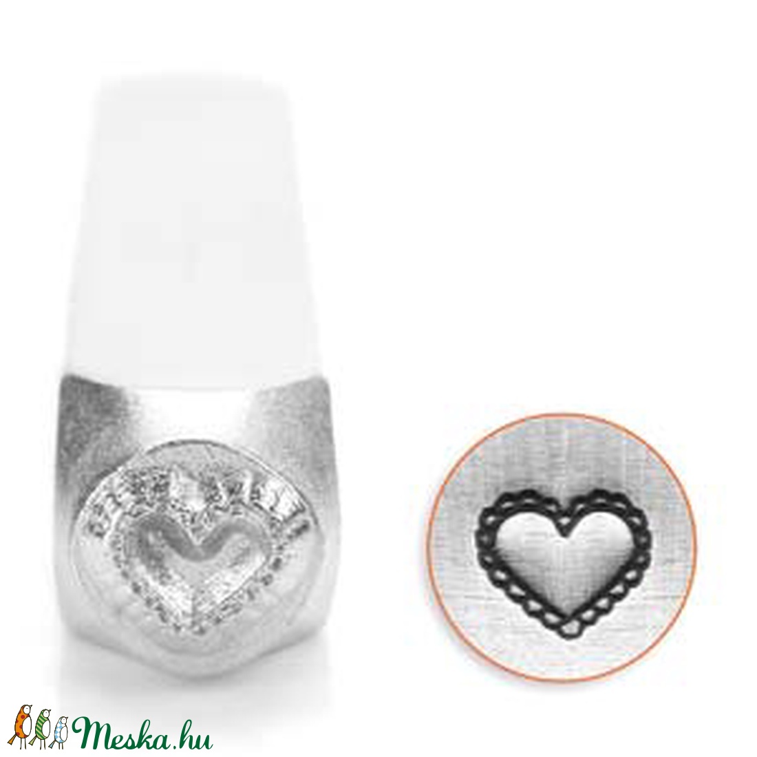 LACE HEART 6MM STAMP - kellékek & szerszámok - gyöngyfűzés kellékek - egyéb alkatrész - Meska.hu LACE HEART 6MM STAMP - kellékek & szerszámok - gyöngyfűzés kellékek - egyéb alkatrész - Meska.hu