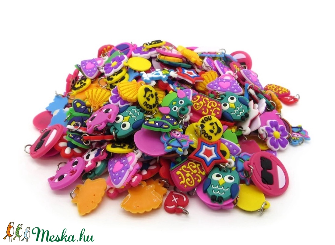 Charm, cipzárhuzó 30 db - kellékek & szerszámok - ékszerkellék - charmok - Meska.hu