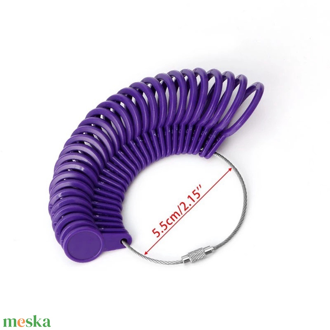 Gyűrűméretező  plastik - kellékek & szerszámok - szerszámok, eszközök - egyéb szerszám, eszköz - Meska.hu