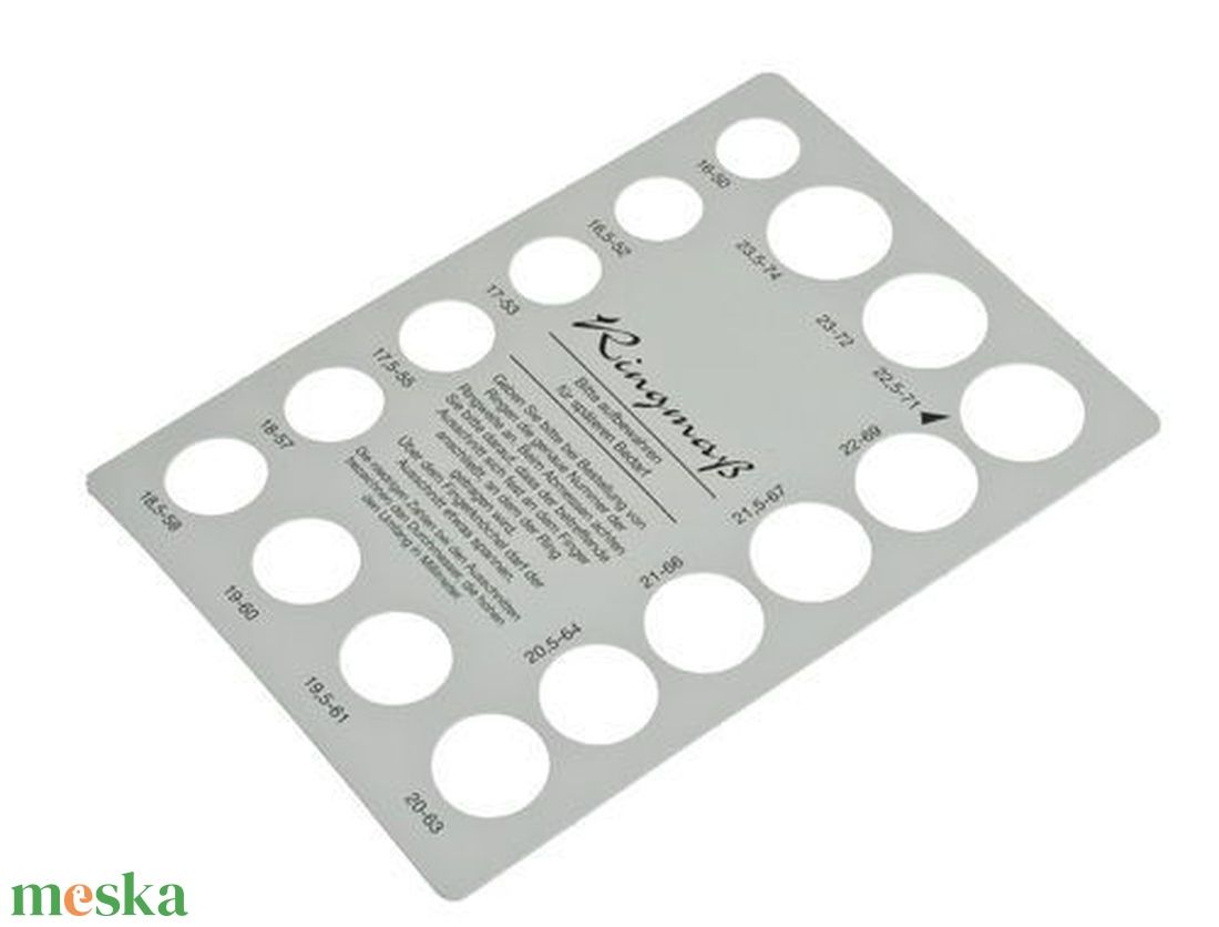 Gyűrűméretező sablon Efco - kellékek & szerszámok - szerszámok, eszközök - egyéb szerszám, eszköz - Meska.hu