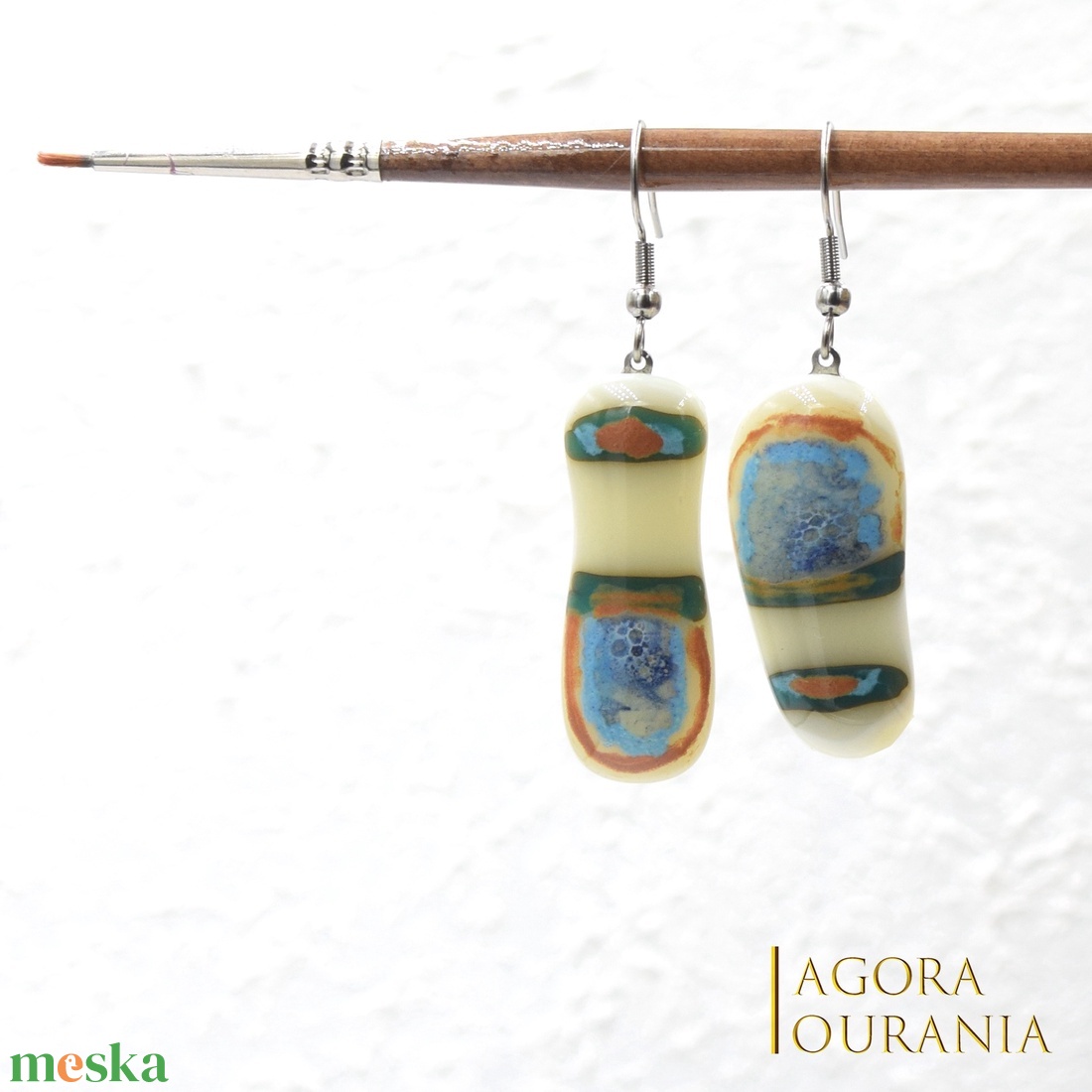 IKEBANA-DO FUSING ÜVEGÉKSZER NO. 83 - ékszer - fülbevaló - lógó fülbevaló - Meska.hu IKEBANA-DO FUSING ÜVEGÉKSZER NO. 83 - ékszer - fülbevaló - lógó fülbevaló - Meska.hu