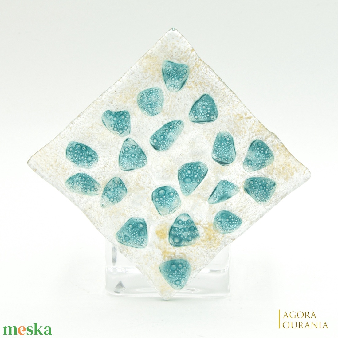 KARÁCSONY fa ÜNNEP üveg MÉCSES TARTÓ No. 98 - otthon & életmód - gyertya, illat, aroma - mécses és mécsestartó - Meska.hu