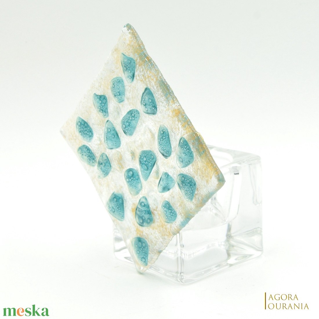 KARÁCSONY fa ÜNNEP üveg MÉCSES TARTÓ No. 98 - otthon & életmód - gyertya, illat, aroma - mécses és mécsestartó - Meska.hu