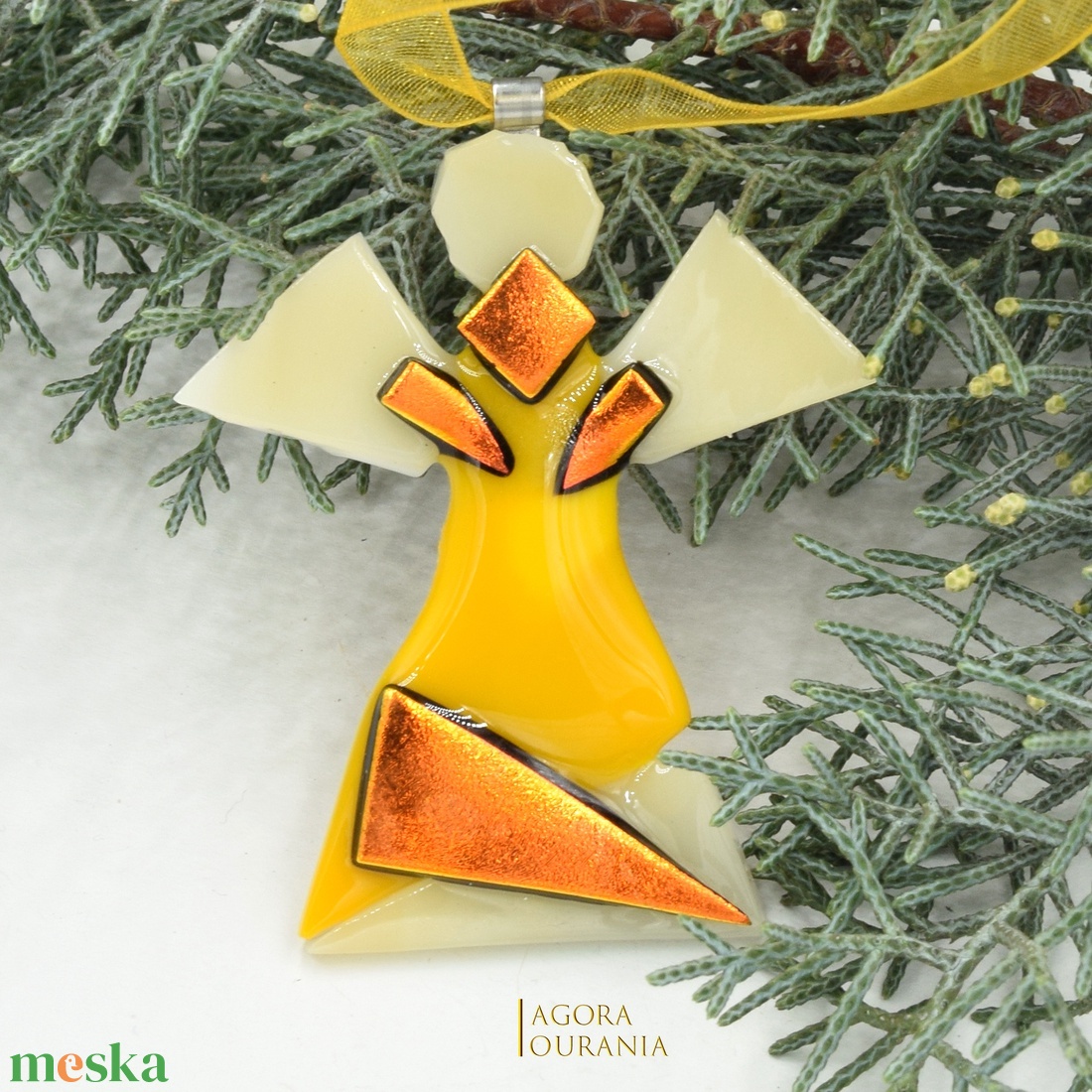 KARÁCSONYfa DÍSZ üveg ÜNNEP No. 92 - karácsony - karácsonyi lakásdekoráció - karácsonyfadíszek - Meska.hu