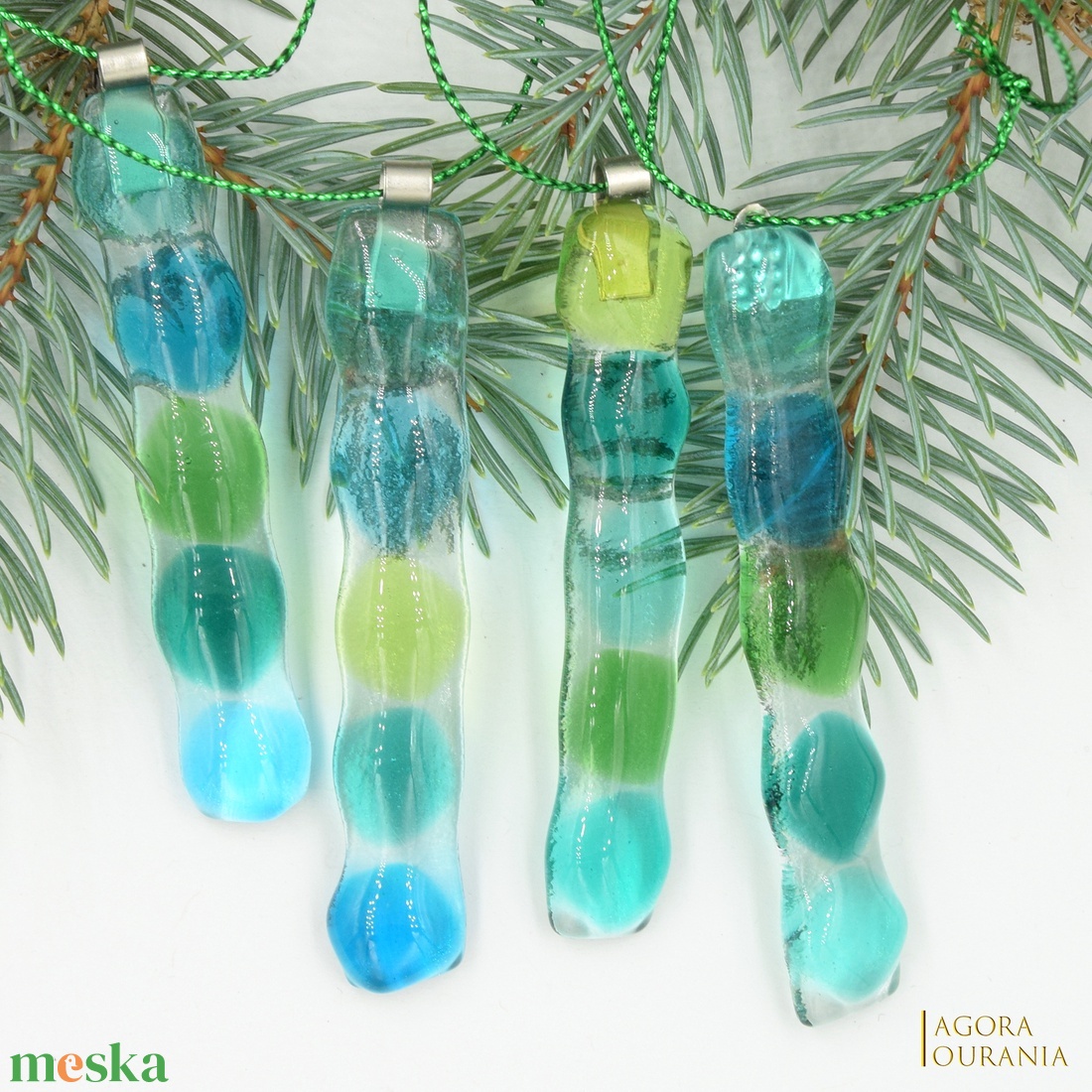 KARÁCSONYfa DÍSZ üveg ÜNNEP No. 94 - karácsony - karácsonyi lakásdekoráció - karácsonyfadíszek - Meska.hu