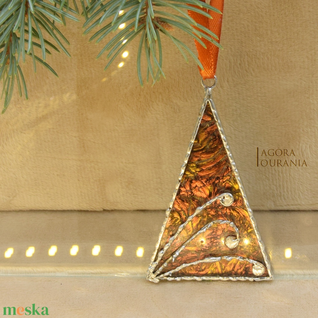 KARÁCSONYfa DÍSZ üveg ÜNNEP No. 83 - karácsony - karácsonyi lakásdekoráció - karácsonyfadíszek - Meska.hu