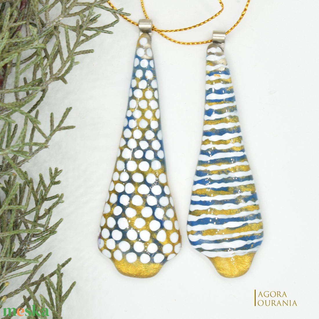 KARÁCSONYfa DÍSZ üveg ÜNNEP No.68 - karácsony - karácsonyi lakásdekoráció - karácsonyfadíszek - Meska.hu