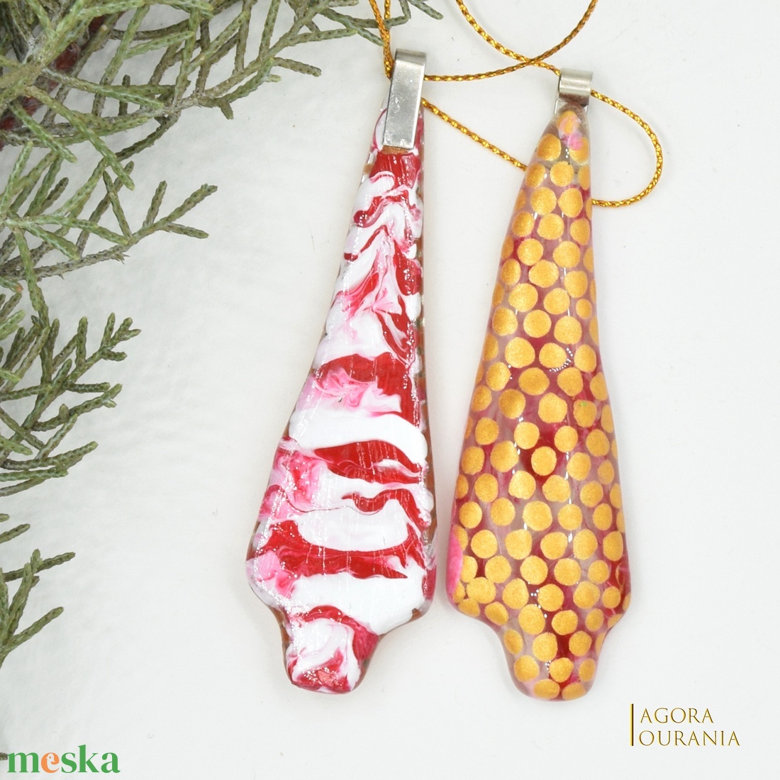 KARÁCSONYfa DÍSZ üveg ÜNNEP No.68 - karácsony - karácsonyi lakásdekoráció - karácsonyfadíszek - Meska.hu