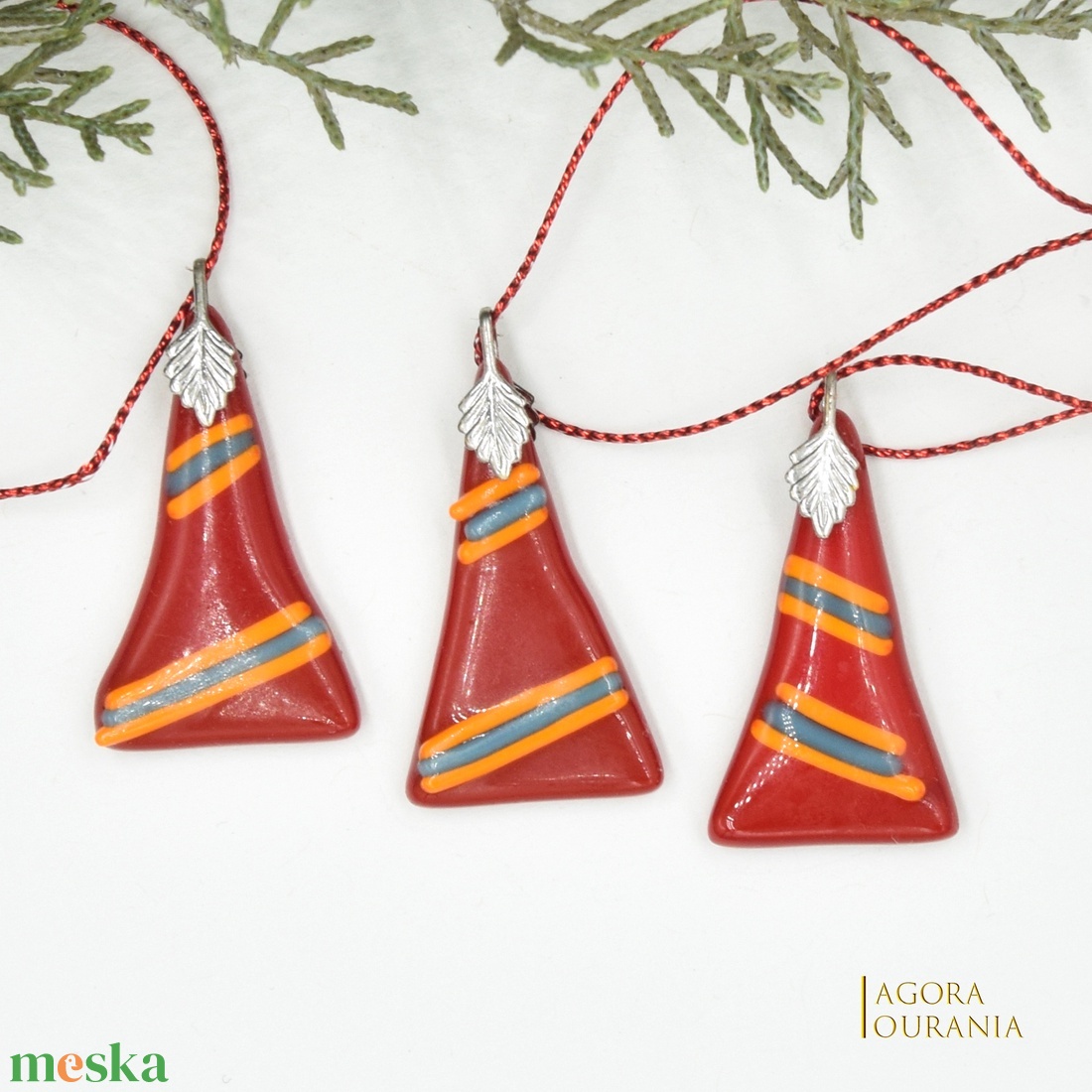 KARÁCSONYfa DÍSZ üveg ÜNNEP No.75 - karácsony - karácsonyi lakásdekoráció - karácsonyfadíszek - Meska.hu