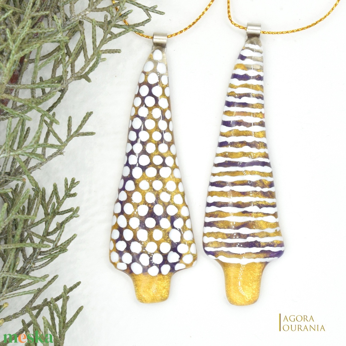 KARÁCSONYfa DÍSZ üveg ÜNNEP No.66 - karácsony - karácsonyi lakásdekoráció - karácsonyfadíszek - Meska.hu