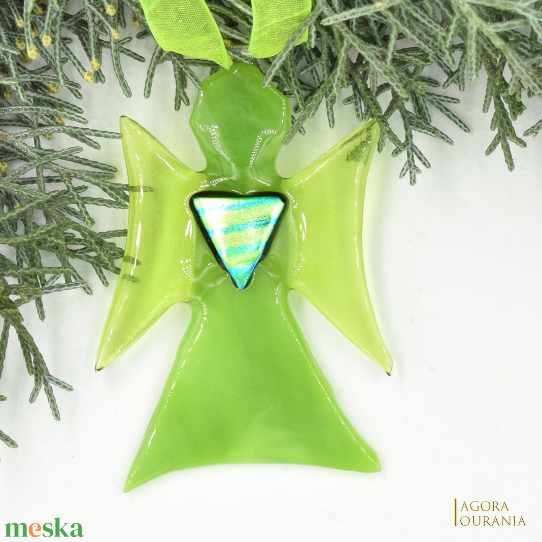 KARÁCSONYfa DÍSZ üveg ÜNNEP No. 97 - karácsony - karácsonyi lakásdekoráció - karácsonyfadíszek - Meska.hu