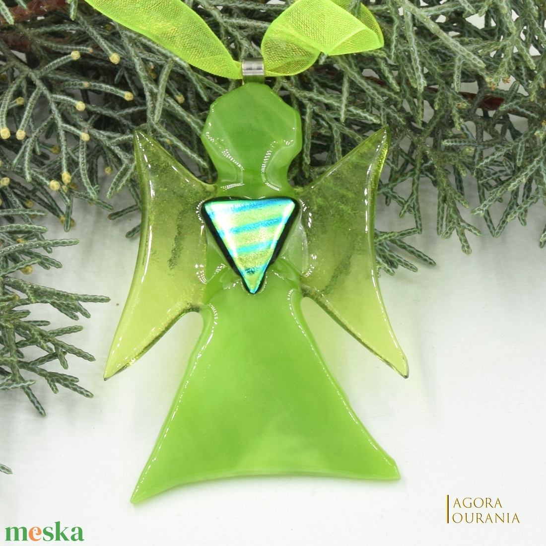 KARÁCSONYfa DÍSZ üveg ÜNNEP No. 97 - karácsony - karácsonyi lakásdekoráció - karácsonyfadíszek - Meska.hu