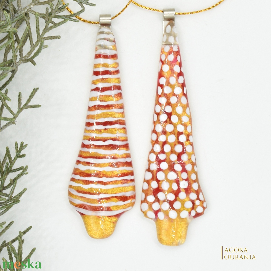 KARÁCSONYfa DÍSZ üveg ÜNNEP No.66 a - karácsony - karácsonyi lakásdekoráció - karácsonyfadíszek - Meska.hu