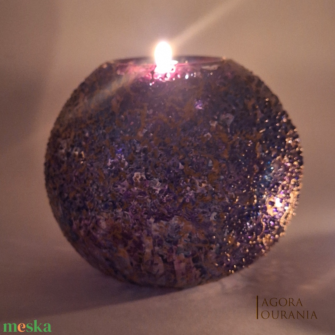 KARÁCSONY fa ÜNNEP üveg MÉCSES TARTÓ No. 82 - otthon & életmód - gyertya, illat, aroma - mécses és mécsestartó - Meska.hu