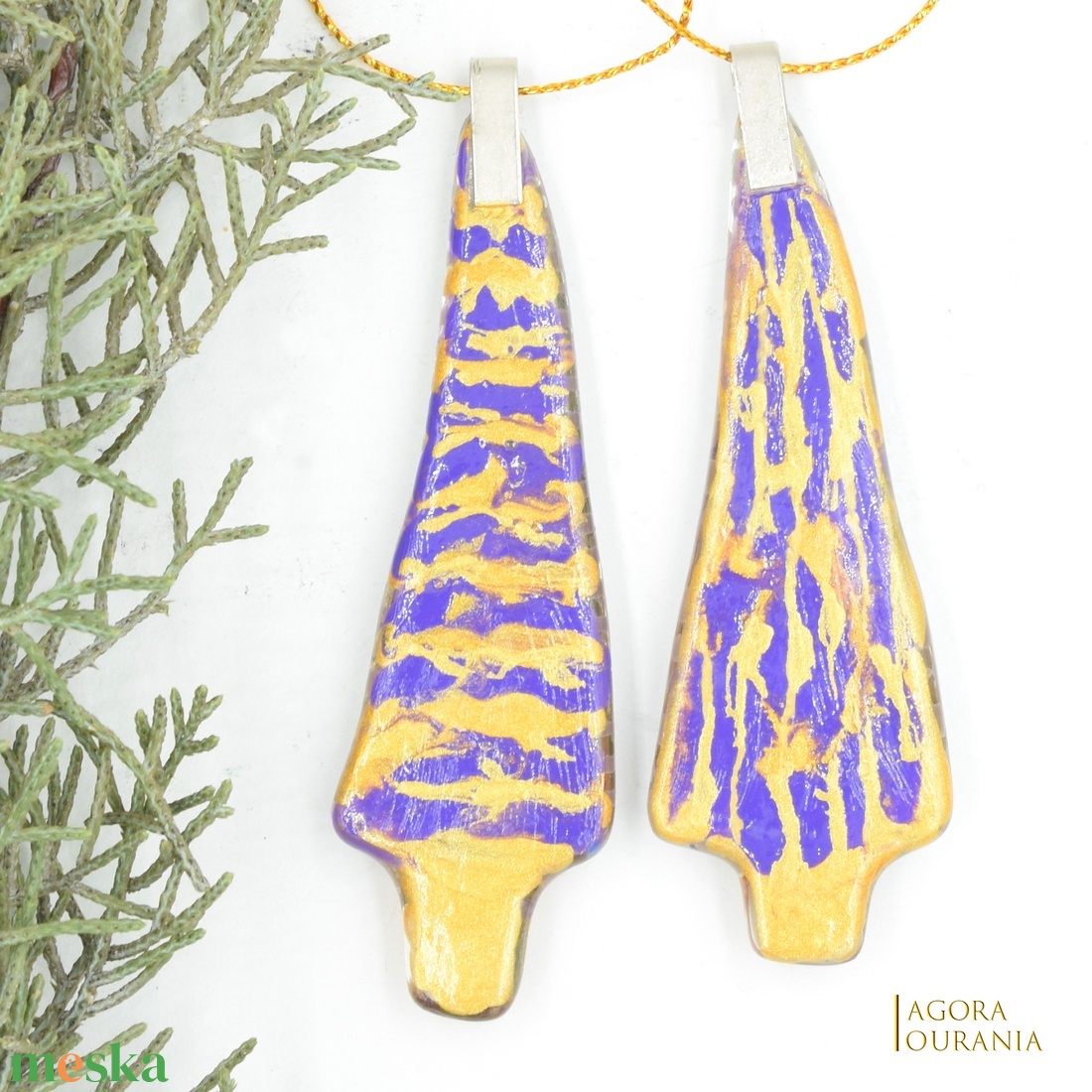 KARÁCSONYfa DÍSZ üveg ÜNNEP No.67 - karácsony - karácsonyi lakásdekoráció - karácsonyfadíszek - Meska.hu