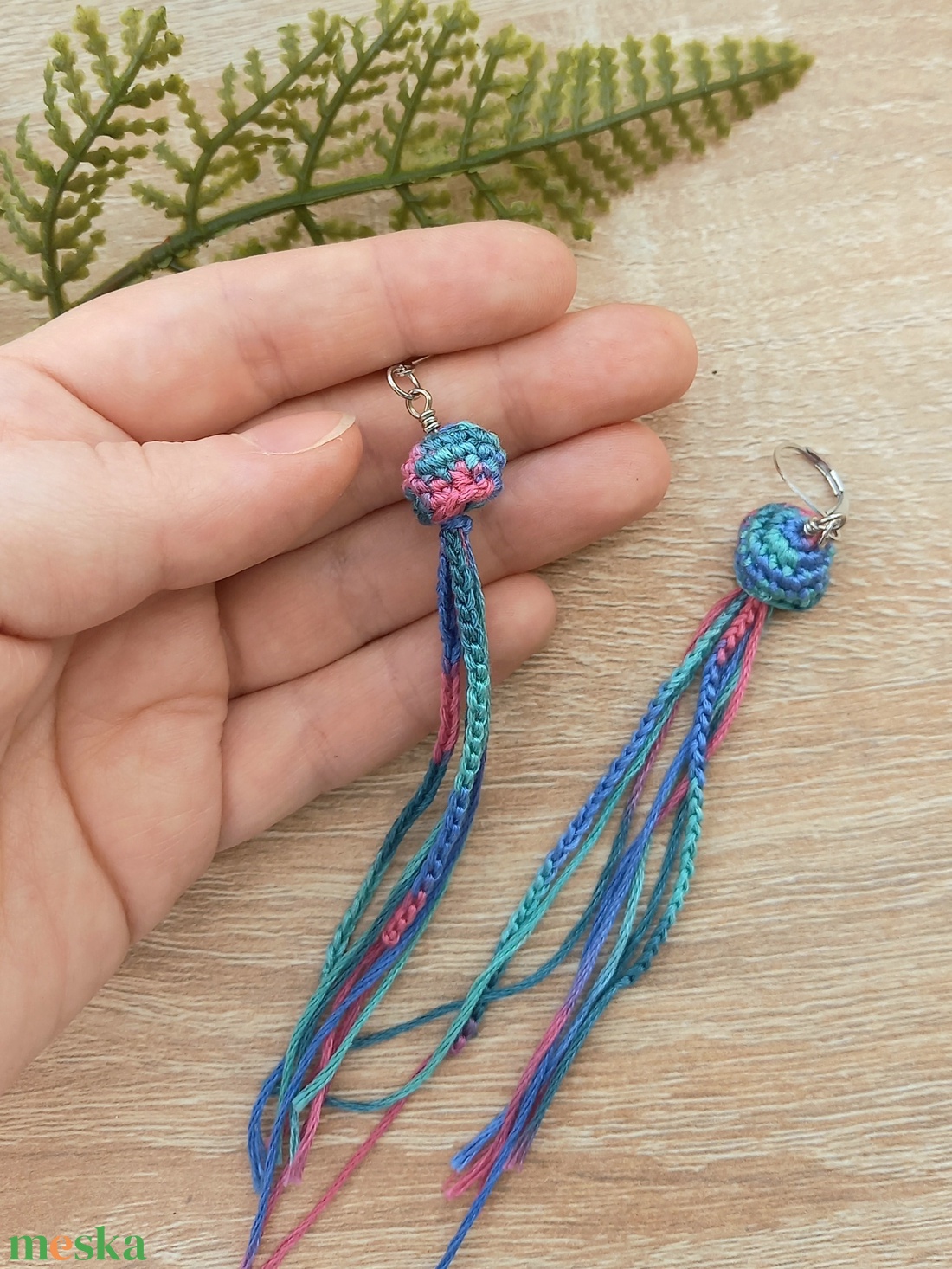 Extra hosszú medúza, nyugi füli - ékszer - fülbevaló - lógó fülbevaló - Meska.hu