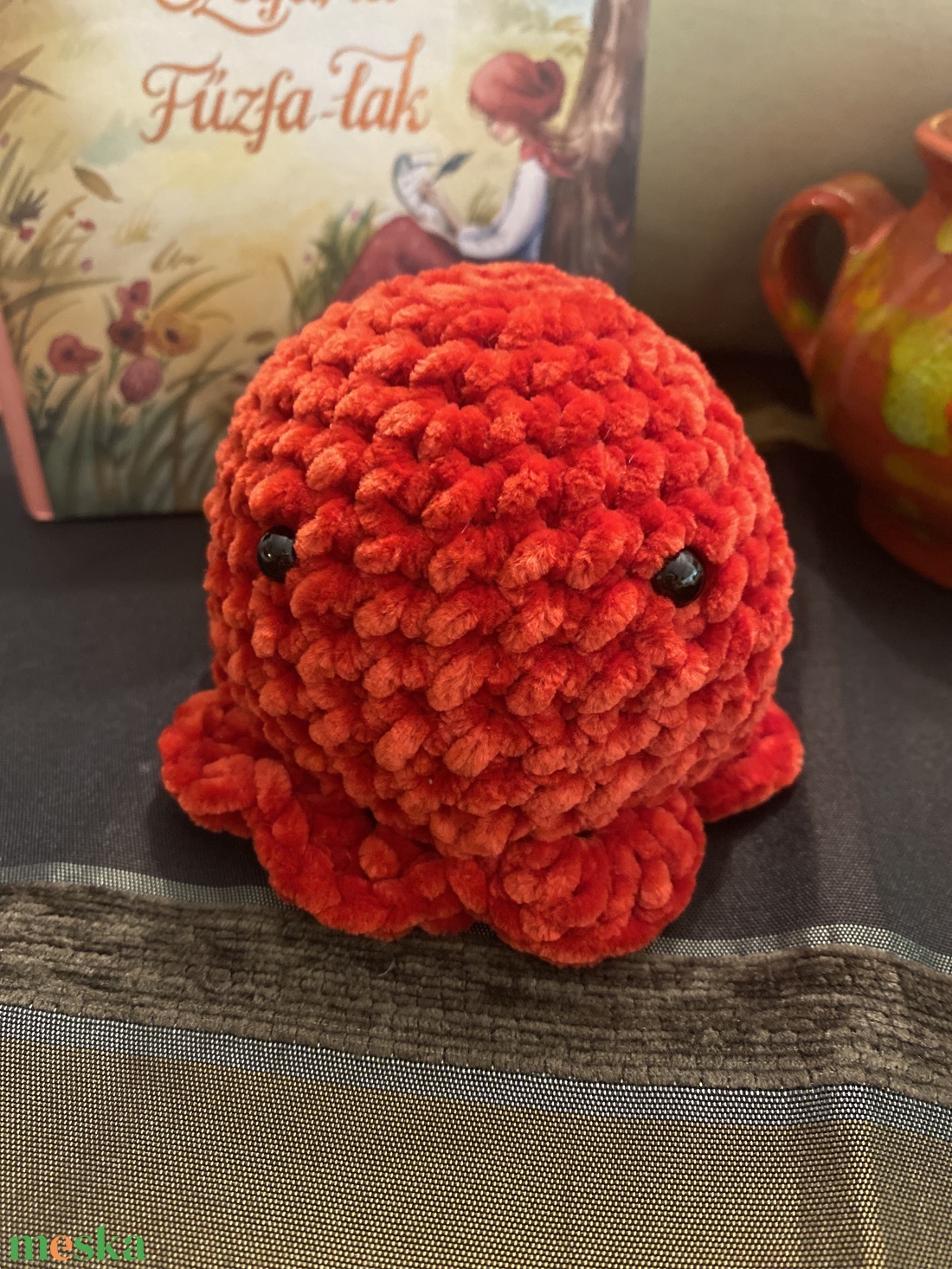 Horgolt polip - játék & sport - plüssállat & játékfigura - polip, medúza - Meska.hu