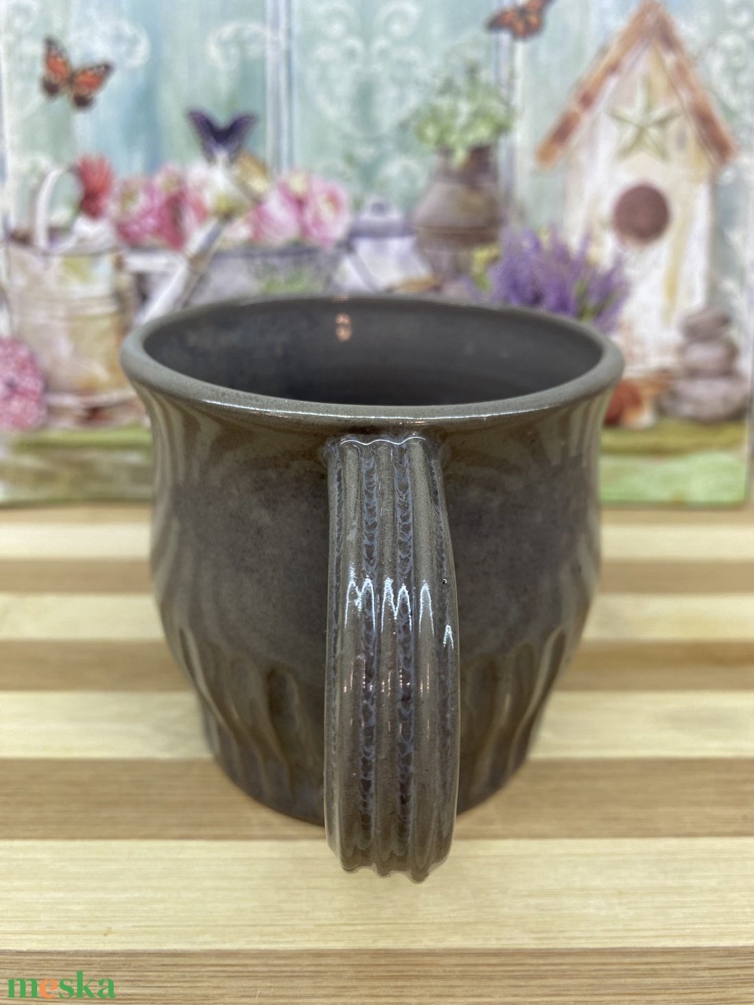 Szürke kerámia bögre - otthon & életmód - konyhafelszerelés, tálalás - tálalás - bögre & csésze - Meska.hu