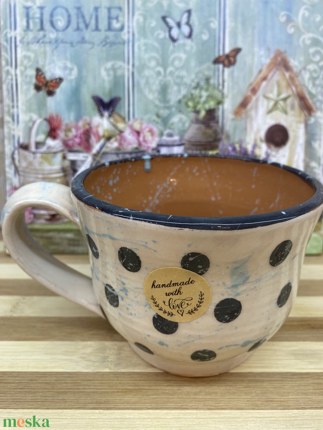 Pöttyös bögre - otthon & életmód - konyhafelszerelés, tálalás - tálalás - bögre & csésze - Meska.hu