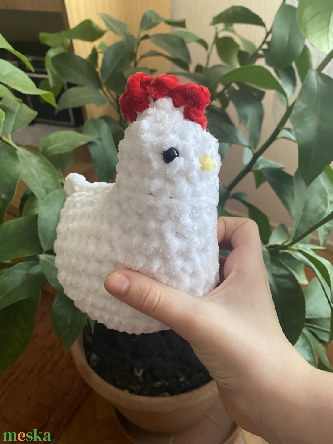 Horgolt csirke - játék & sport - plüssállat & játékfigura - más figura - Meska.hu