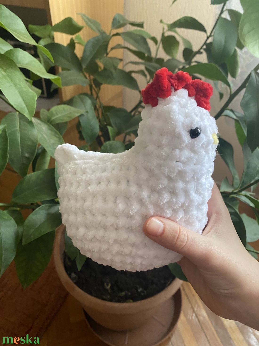 Horgolt csirke - játék & sport - plüssállat & játékfigura - más figura - Meska.hu
