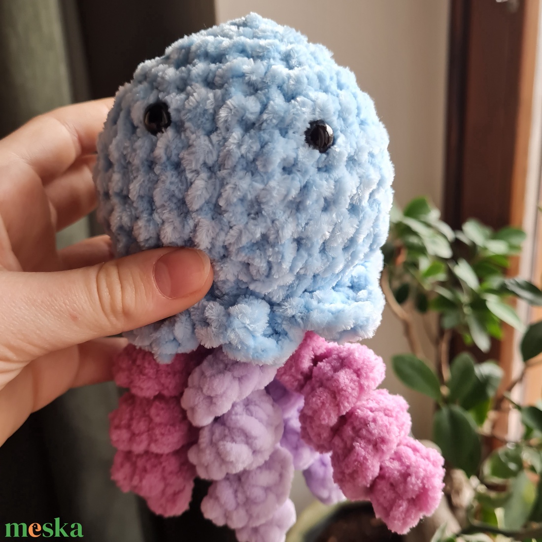 Horgolt medúza - játék & sport - plüssállat & játékfigura - más figura - Meska.hu