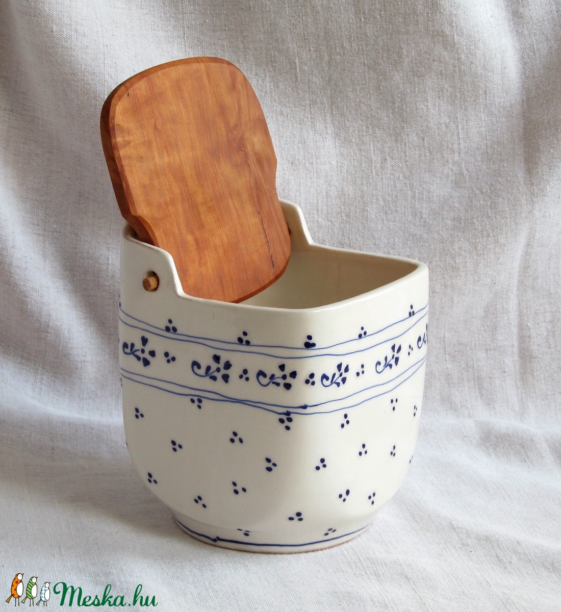 Kerámia sótartó körtefa fedéllel -  - Meska.hu