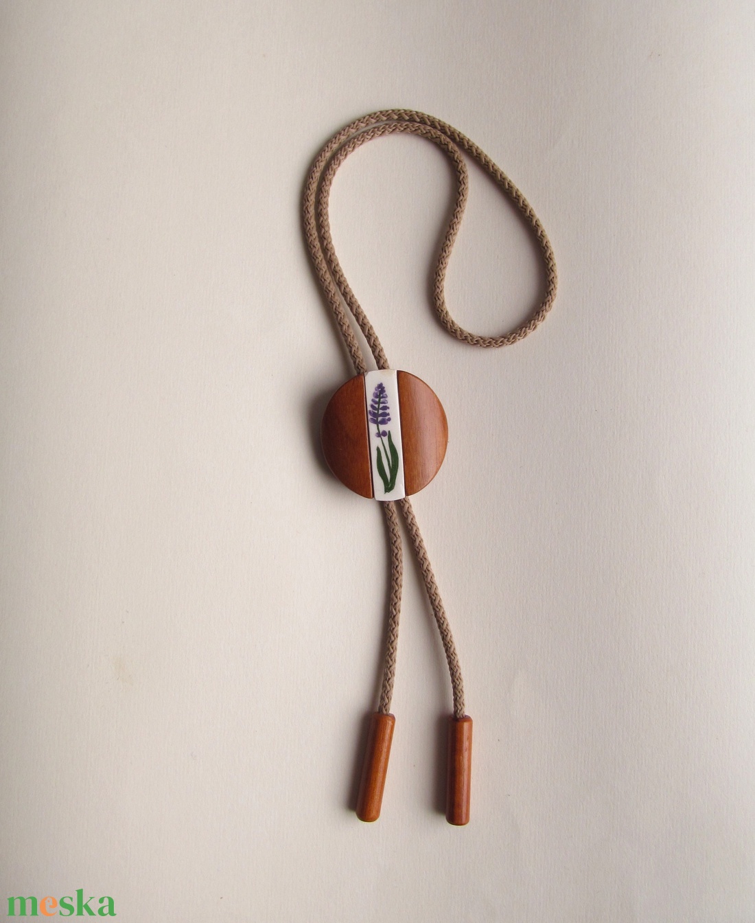 Bolo nyakkendő, levendula virágos - ruha & divat - férfi ruha - nyakkendő - Meska.hu