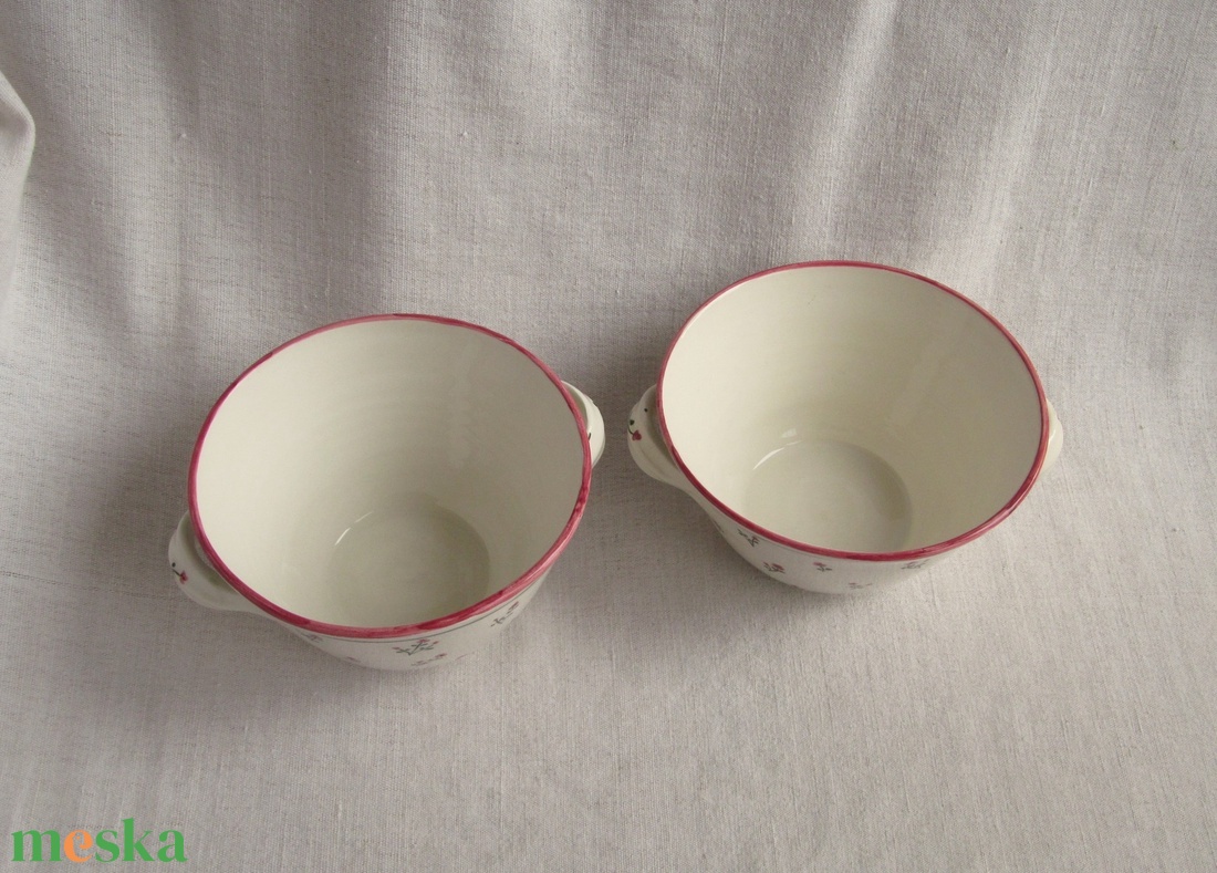 Müzlis tálak virágokkal - otthon & életmód - konyhafelszerelés, tálalás - tálalás - tányér & étkészlet - Meska.hu