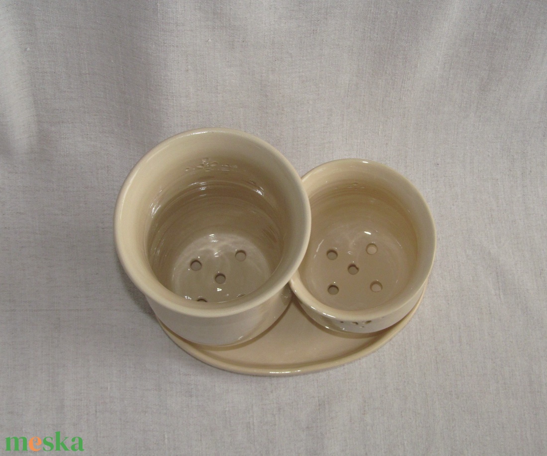 Evőeszköz szárító, két részes, áttört díszítéssel - táska & tok - uzsonna- & ebéd tartó - evőeszköz tartó - Meska.hu