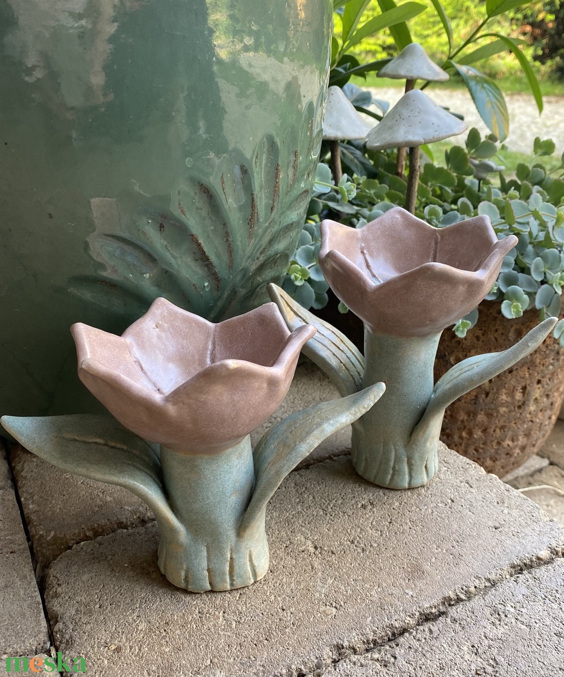 Kerámia tulipán - otthon & életmód - ház & kert - kerti dísz - Meska.hu