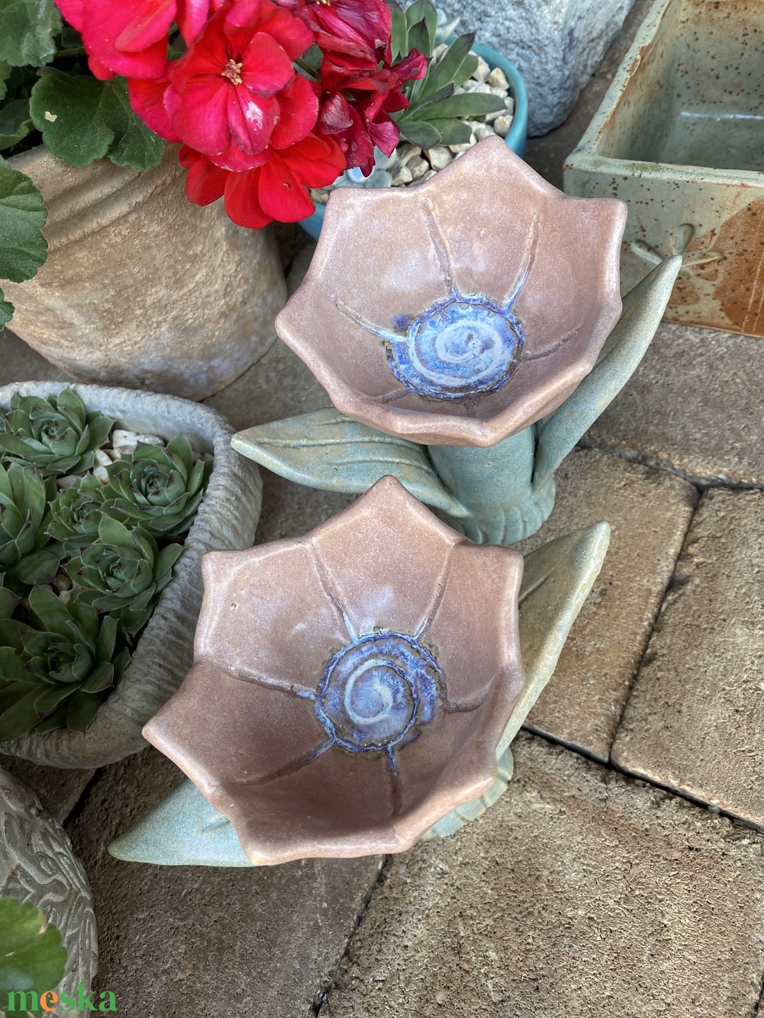 Kerámia tulipán - otthon & életmód - ház & kert - kerti dísz - Meska.hu