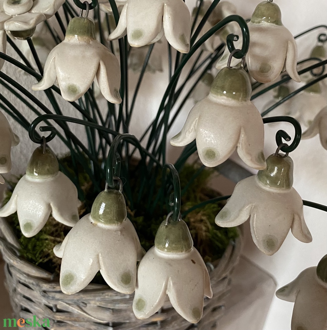 Kerámia tőzike - otthon & életmód - ház & kert - kerti dísz - Meska.hu