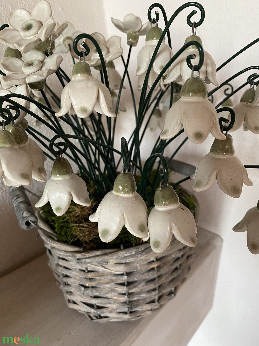 Kerámia tőzike - otthon & életmód - ház & kert - kerti dísz - Meska.hu