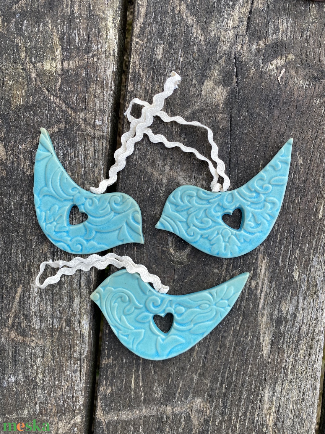 Türkizkék madárka - otthon & életmód - dekoráció - fali és függő dekoráció - függődísz - Meska.hu