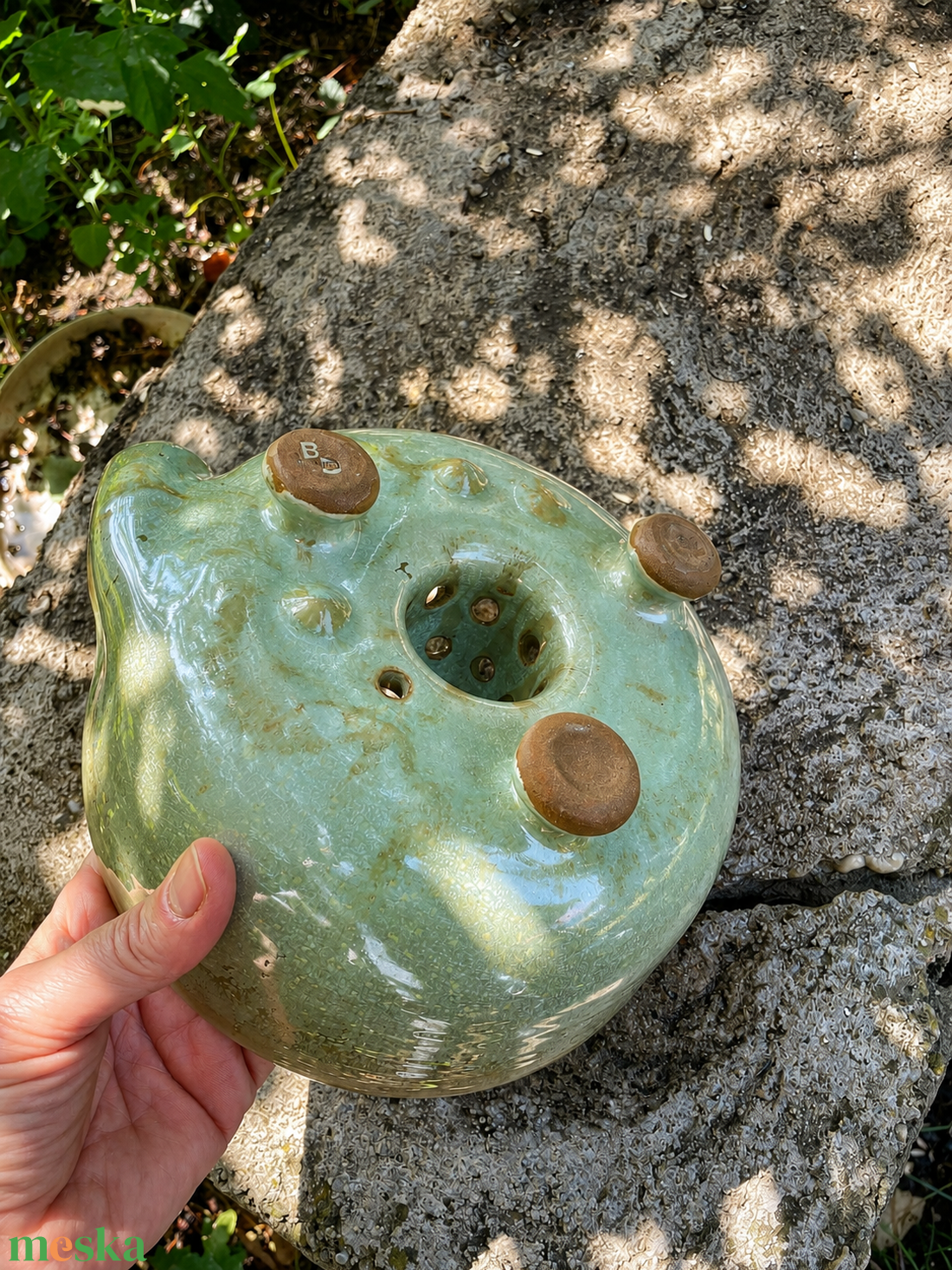 Kézzel készített kerámia szűrőtál - berry bowl XL - otthon & életmód - konyhafelszerelés, tálalás - tálalás - kínálótál - Meska.hu