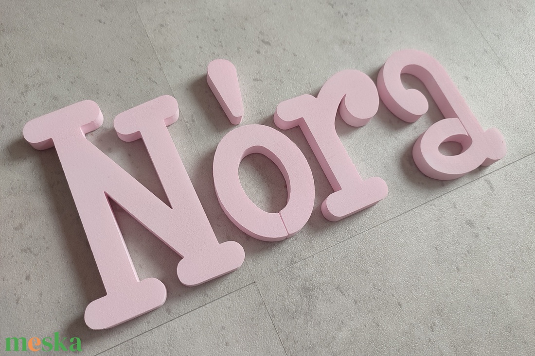 Ajtó dekor, dekor betűk, baba betűk, neves dekorációk 43 színben - otthon & életmód - babaszoba, gyerekszoba - babaszoba dekoráció - Meska.hu