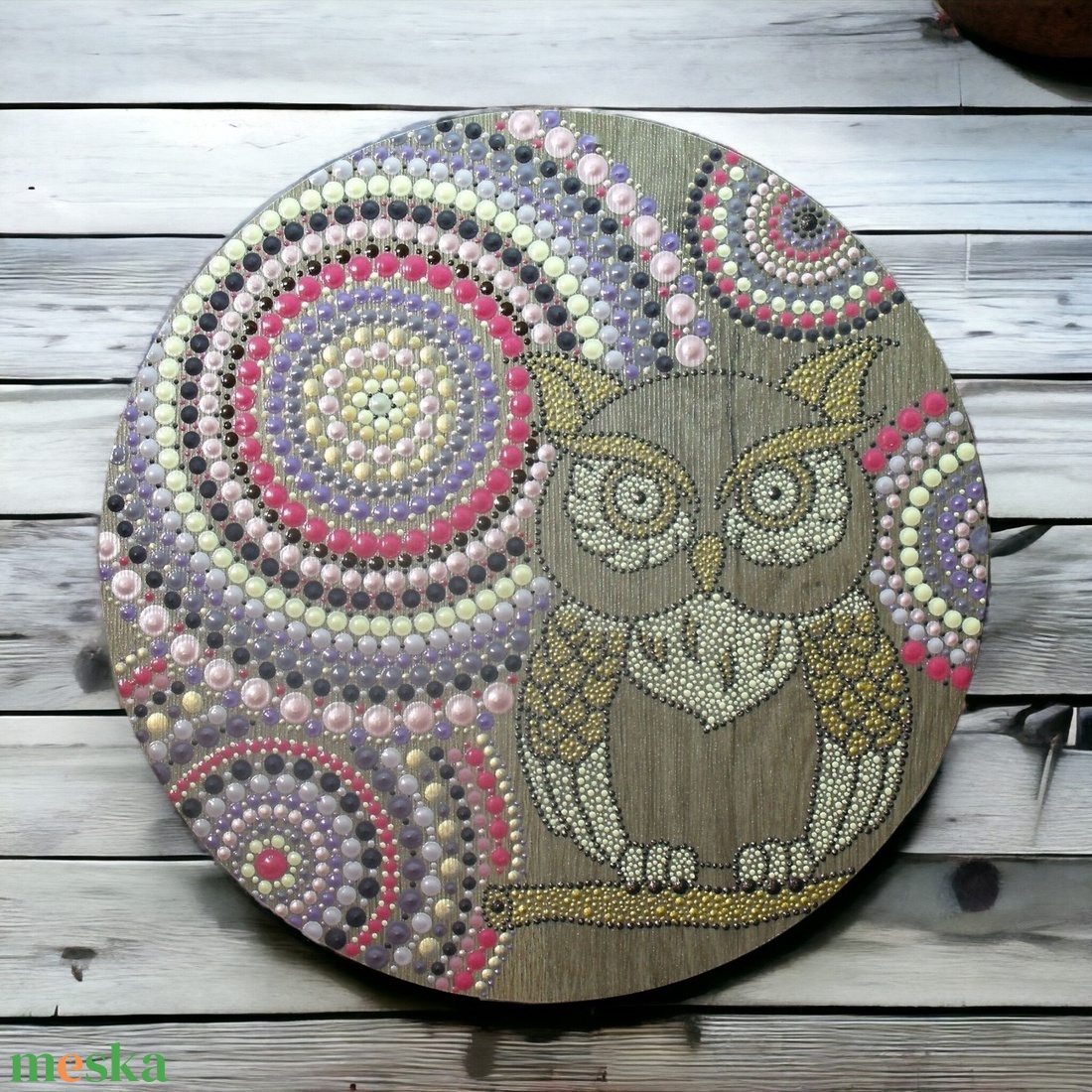 Bagoly mandala - otthon & életmód - dekoráció - spiritualitás - mandala - Meska.hu