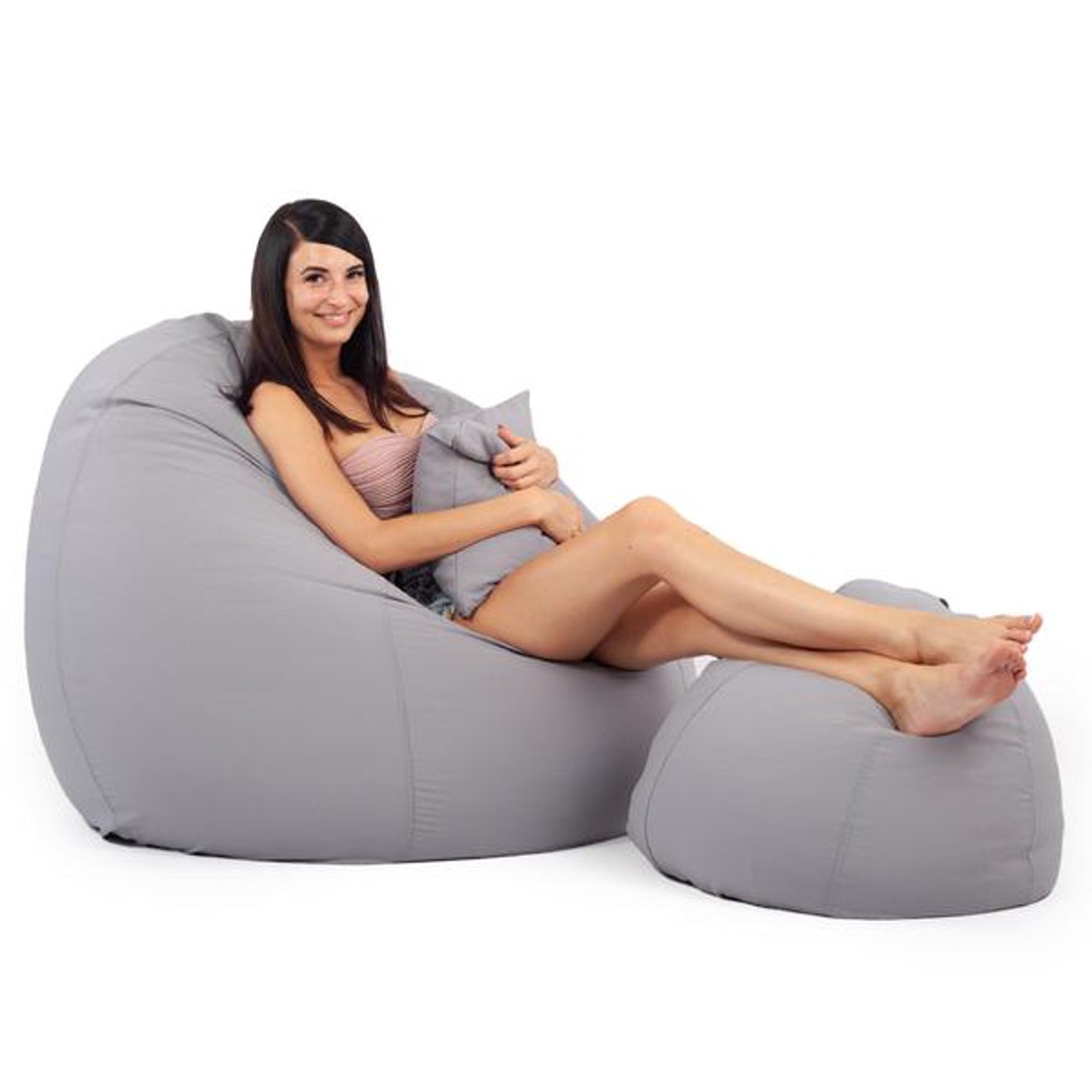 Szürke ALL IN XXL Babzsákfotel Garnitúra -  - Meska.hu