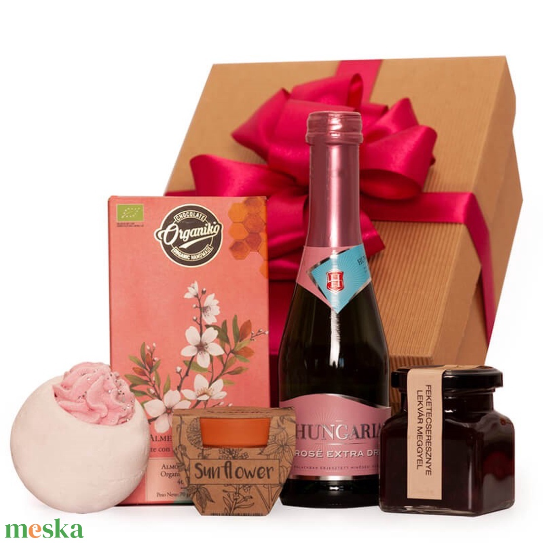 ROMANTIKA ajándékcsomag nőknek - élelmiszer - gourmet ajándékcsomag - Meska.hu