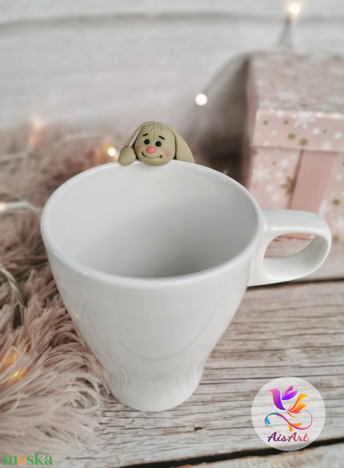 Nyuszis csésze - otthon & életmód - konyhafelszerelés, tálalás - tálalás - bögre & csésze - Meska.hu
