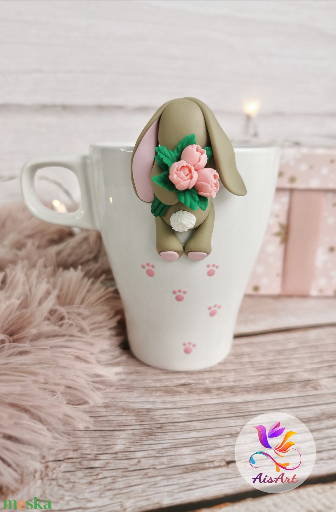 Nyuszis csésze - otthon & életmód - konyhafelszerelés, tálalás - tálalás - bögre & csésze - Meska.hu