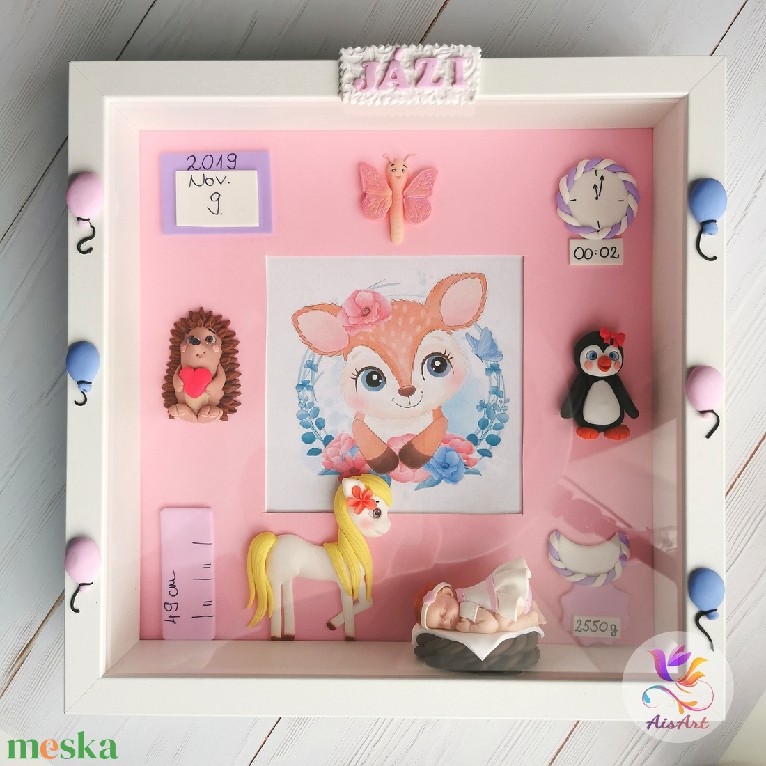 Baba képkeret - otthon & életmód - babaszoba, gyerekszoba - babaszoba kép - Meska.hu