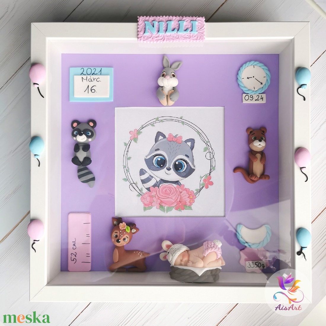 Baba képkeret - otthon & életmód - babaszoba, gyerekszoba - babaszoba kép - Meska.hu