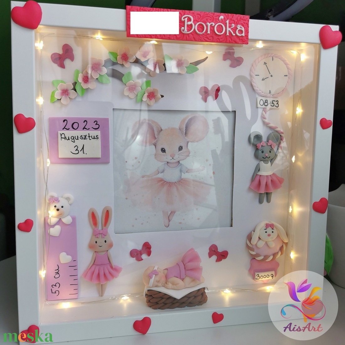 Baba képkeret - otthon & életmód - babaszoba, gyerekszoba - babaszoba kép - Meska.hu