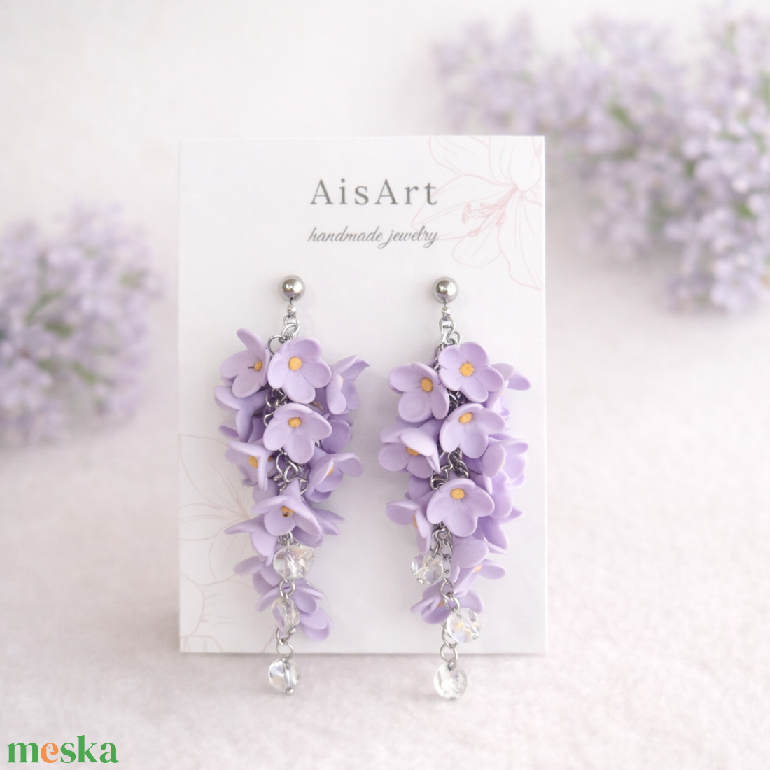 Orgona fülbevaló - ékszer - fülbevaló - lógó fülbevaló - Meska.hu