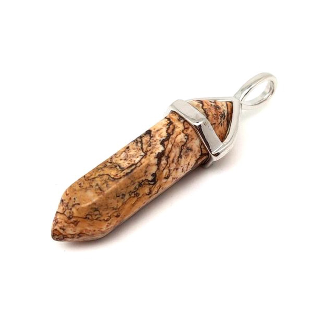 Vogel medál jáspis kép 8x30mm - ékszer - nyaklánc - medál - Meska.hu